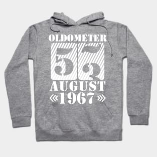 Oldometer 53 Years Old Was Born In August 1967 Happy Birthday To Me You Hoodie